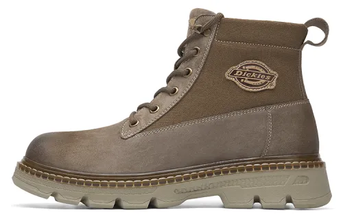Dickies Top Grain Pig Leather Comfortable Crew Outdoor Boots Men's Camel