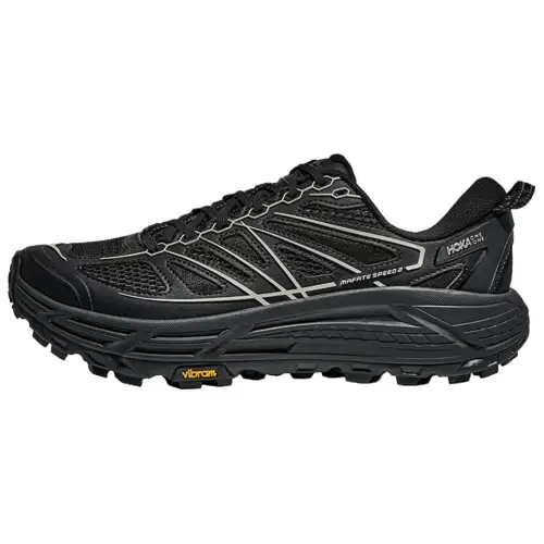 HOKA ONE ONE Mafate Speed 2 comfortable sports breathable running shoes for men and women, black