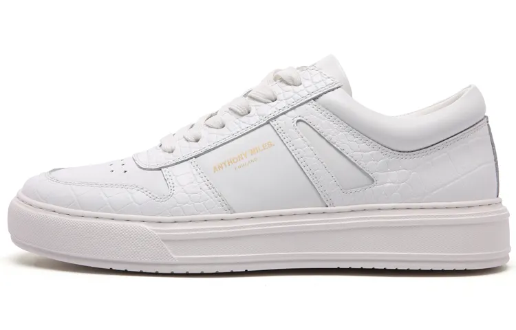 Anthony Miles Skateboard Shoes Men's Low Top White