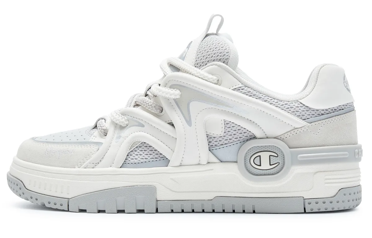 Champion Soaring Cloud Karst Skate Skateboard Shoes Men's White Gray