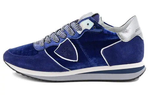 PHILIPPE MODEL Paris Suede-panelled Low Top Sneakers