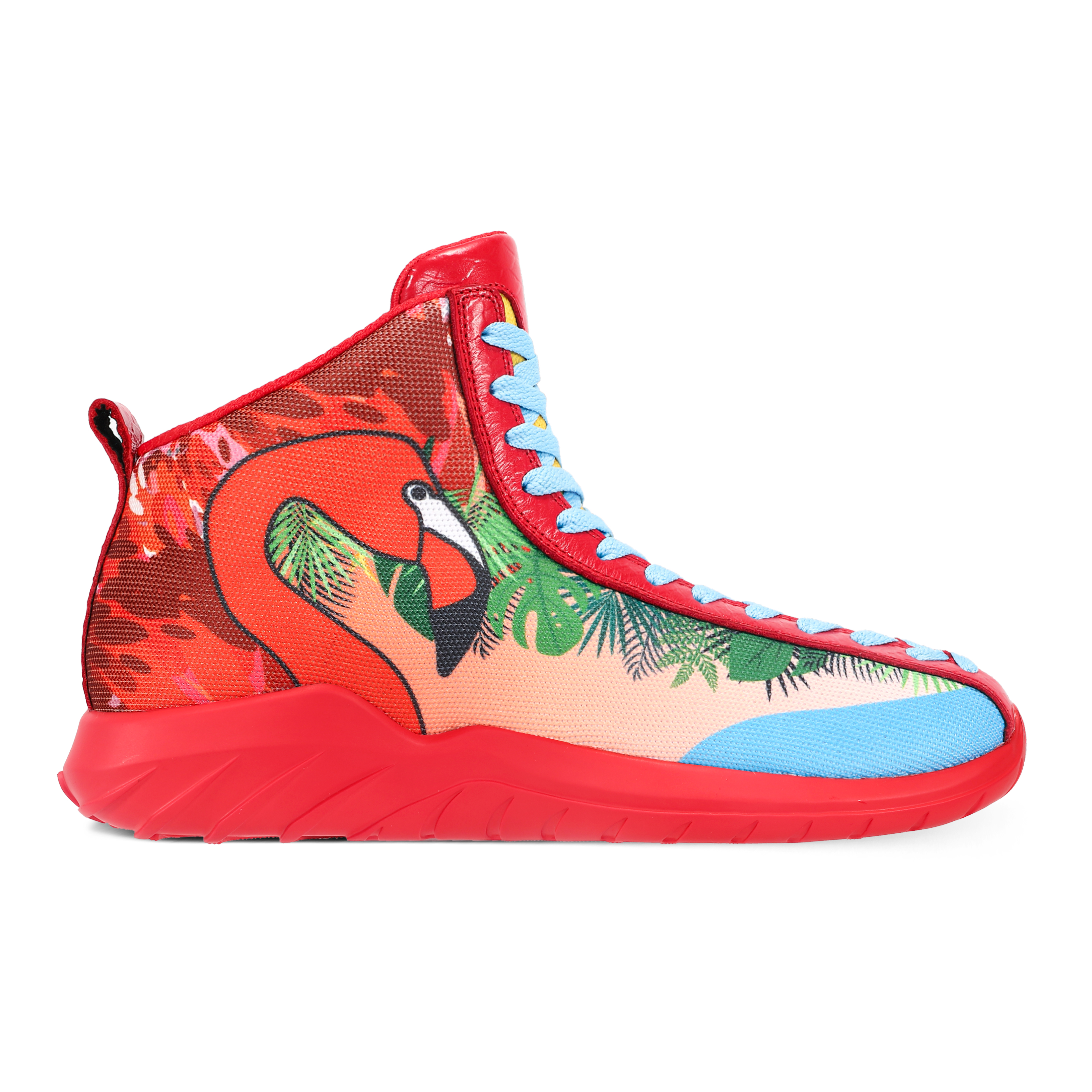 SOULSFENG Mid top Basketball Shoes Unisex Red