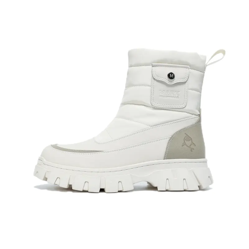 FAIRWHALE Snow Boots Unisex White/Black/Army Green