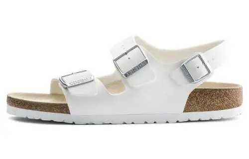 Birkenstock Pu Beach Sandals Unisex White Narrow