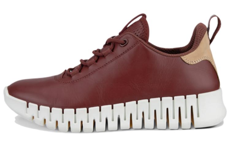 Ecco Smart Series Cow Leather Minimalist Style Low top Casual Shoes Women's Brown