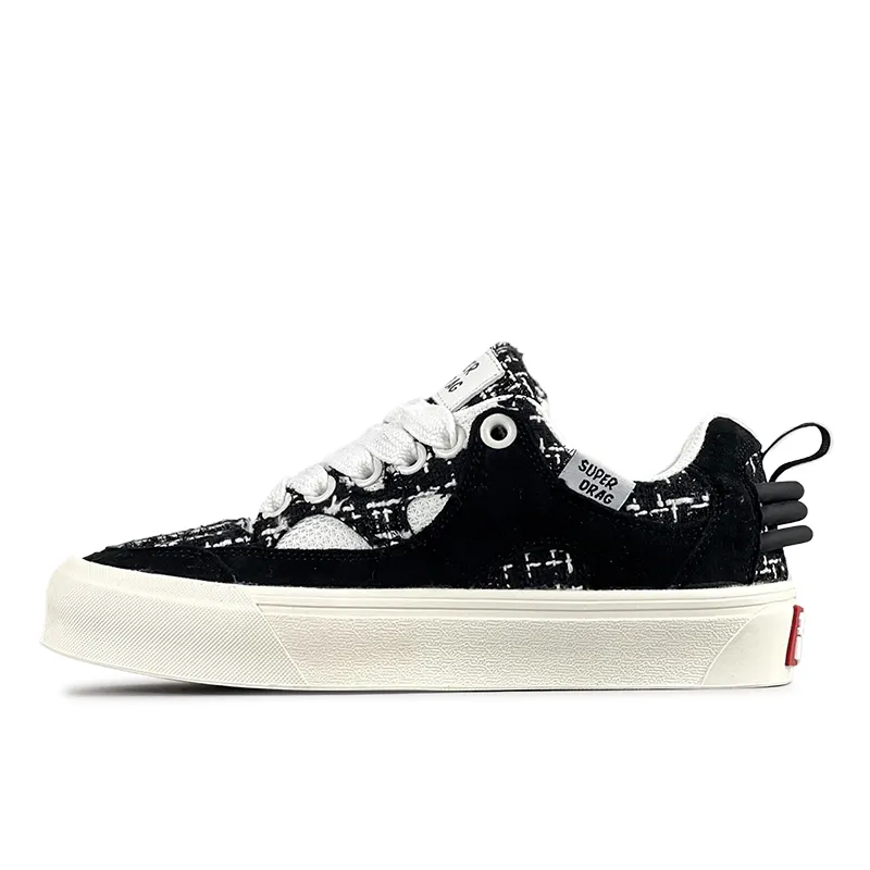LuzaoT SUPER DRAG Slip Resistant Abrasion Resistant Slip Resistant Abrasion Resistant Low top Skateboard Shoes Unisex