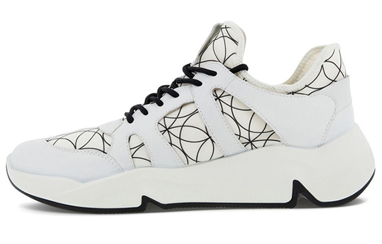 Ecco Tide Fun Cushioning Slip Resistant Low top Chunky Sneakers Men's White