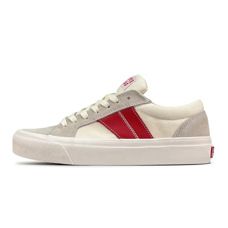 LuzaoT SUPER DRAG Canvas Shoes Unisex White Red