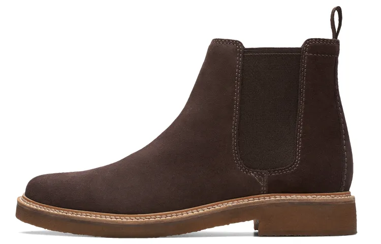 Clarks Artisan Collection Cow Split Leather Ankle Length Chelsea Boots Men's