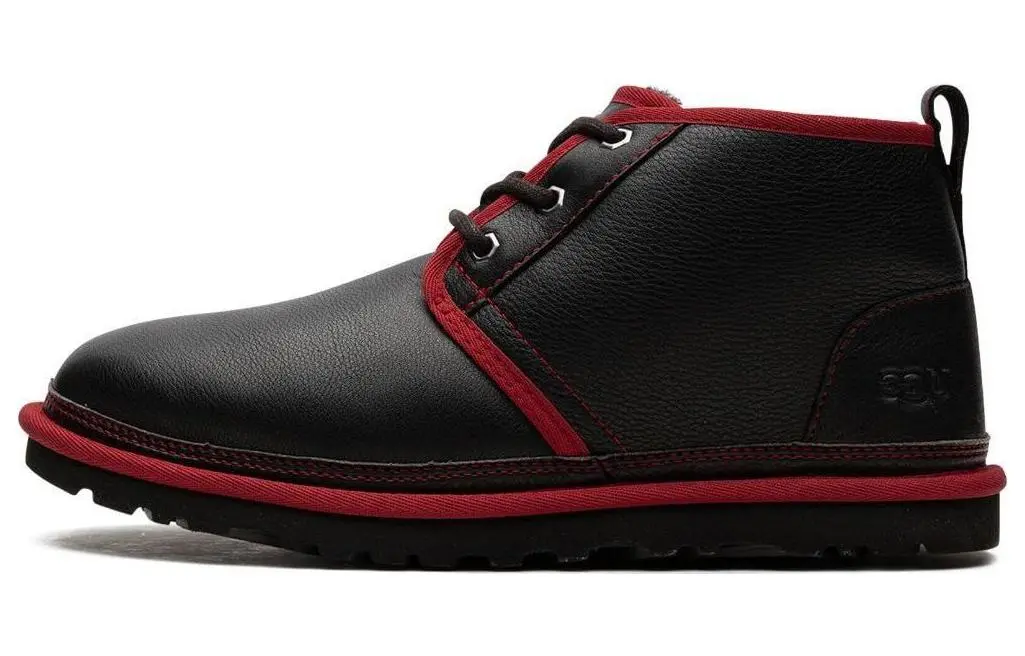 UGG Neumel "Black / Red" Leather Boots
