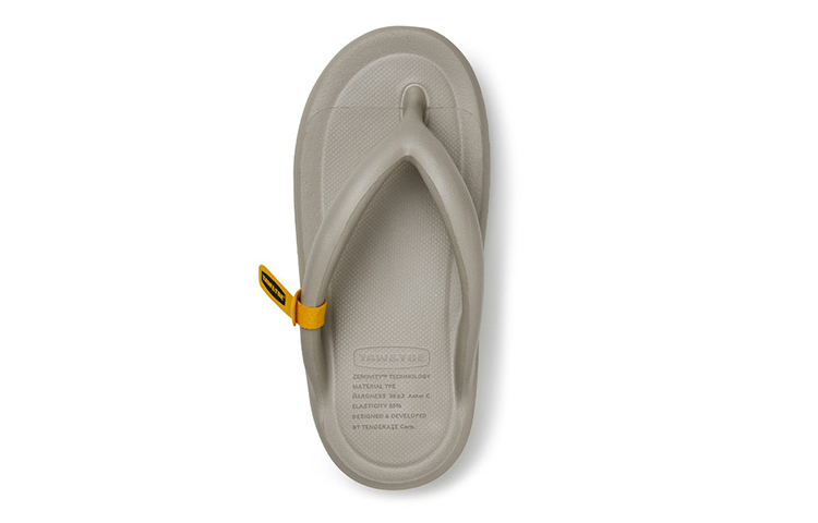 TAW&TOE Flip Flops Unisex Lime Gray