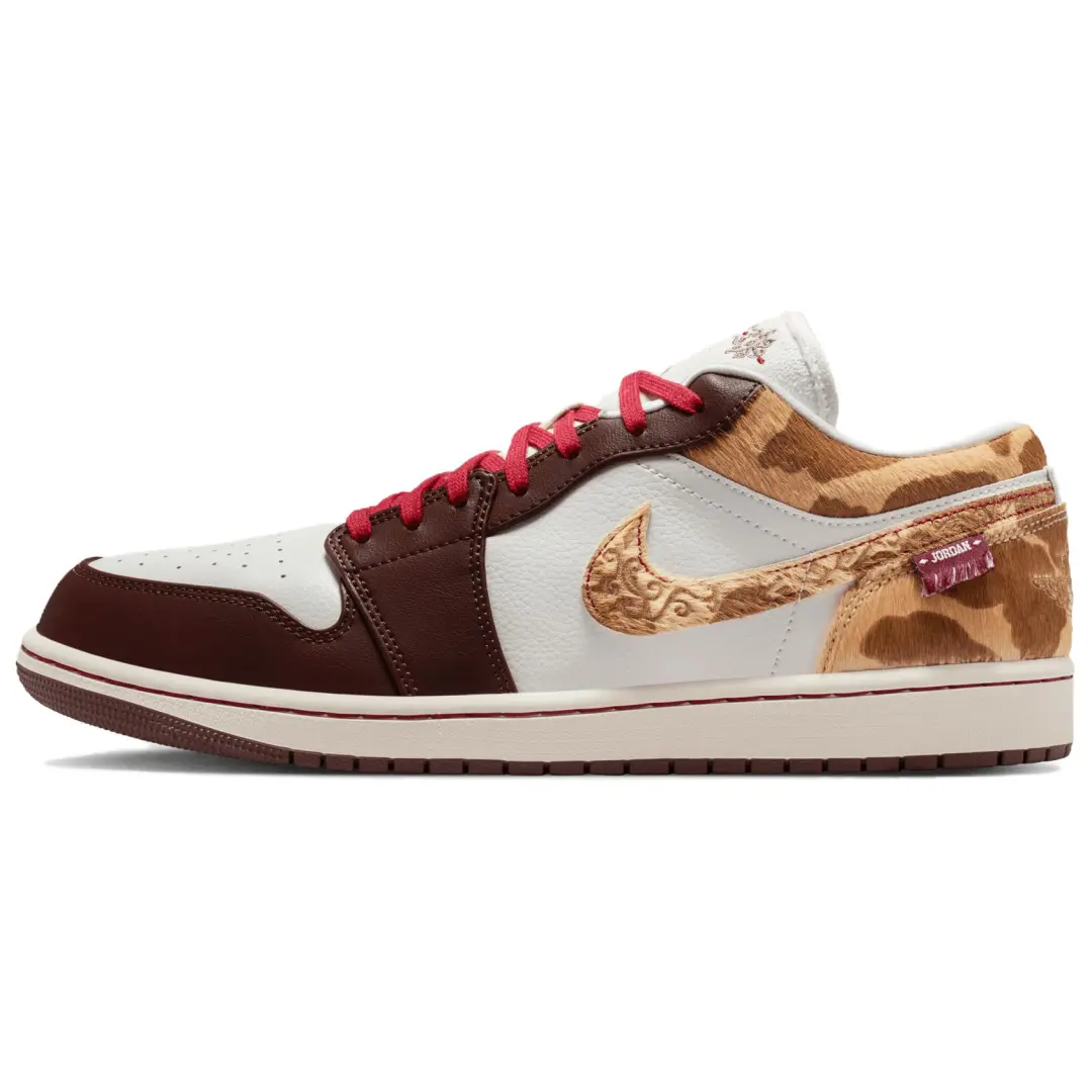 Jordan Air Jordan 1 Low top Vintage Basketball Shoes Men's Tan
