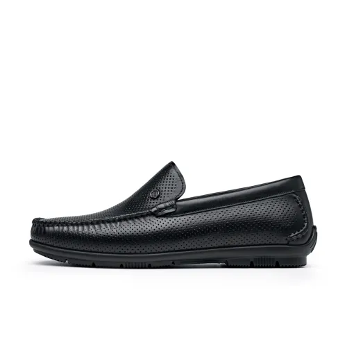 Chrisdien Deny Top Grain Cow Leather Men's Casual Shoes Men's Black
