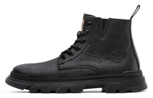 Dickies Leather Slip Resistant Crew Work Boots High top Men's Black