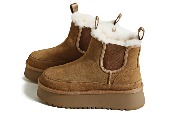 CENTRAL&KITTY Cow Suede Thermal Height Increasing Slip Resistant Thermal Height Increasing Slip Resistant