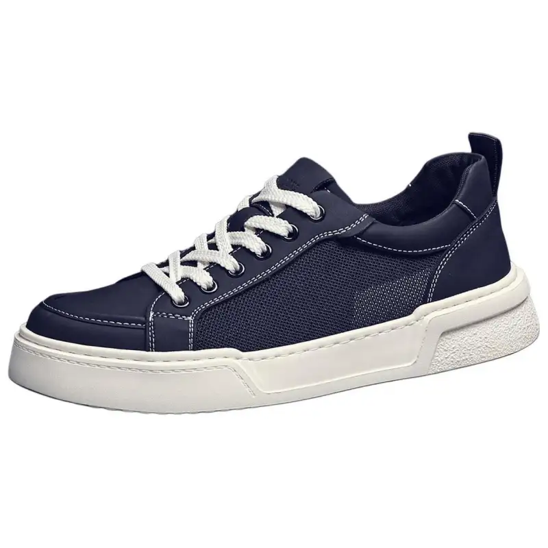 JANE HARLOW Textile, Synthetic Leather Lightweight And Breathable Low top Skateboard Shoes Men's Black