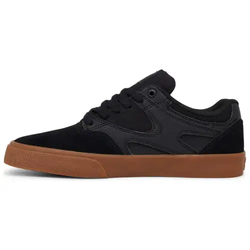 DC Shoes Leather Slip Resistant Cushioning Low top Skateboard Shoes Men's Black