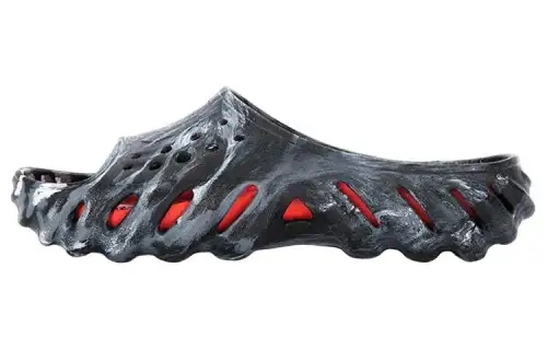 Crocs Marbled Echo Slide 'Black'