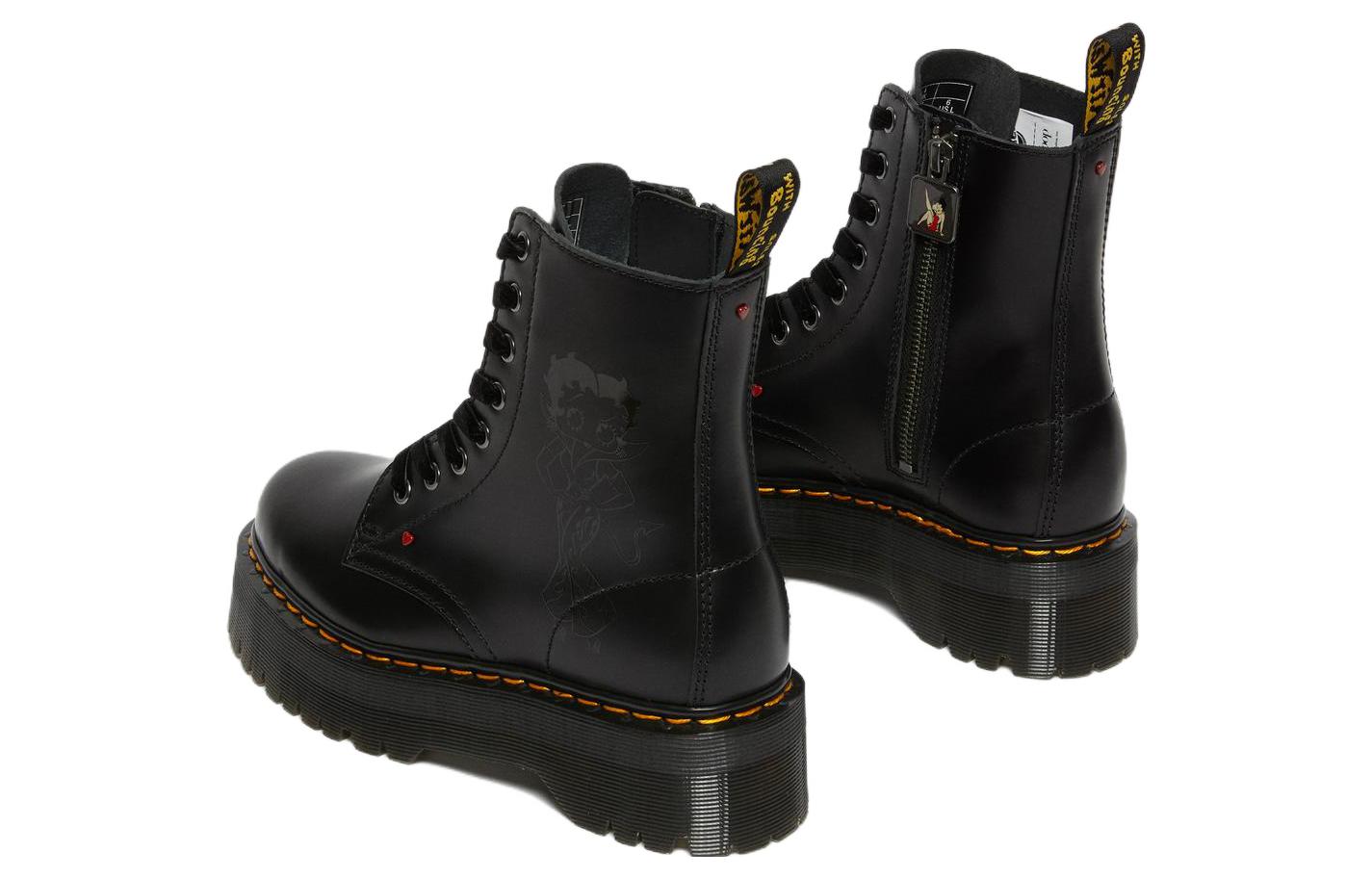 Dr. Martens X Betty Boop Jadon Leather Platforms Boot 'Black'