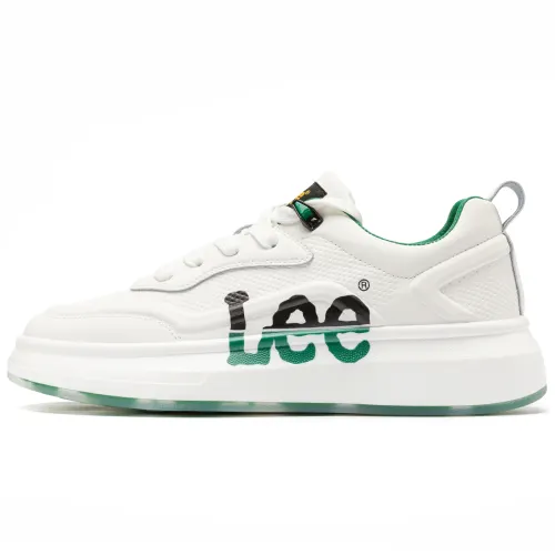 Lee White Sneakers Low top Skateboard Shoes Unisex