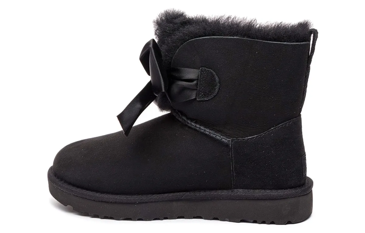 UGG Gita Bow Mini Fleece Lined Black Women's