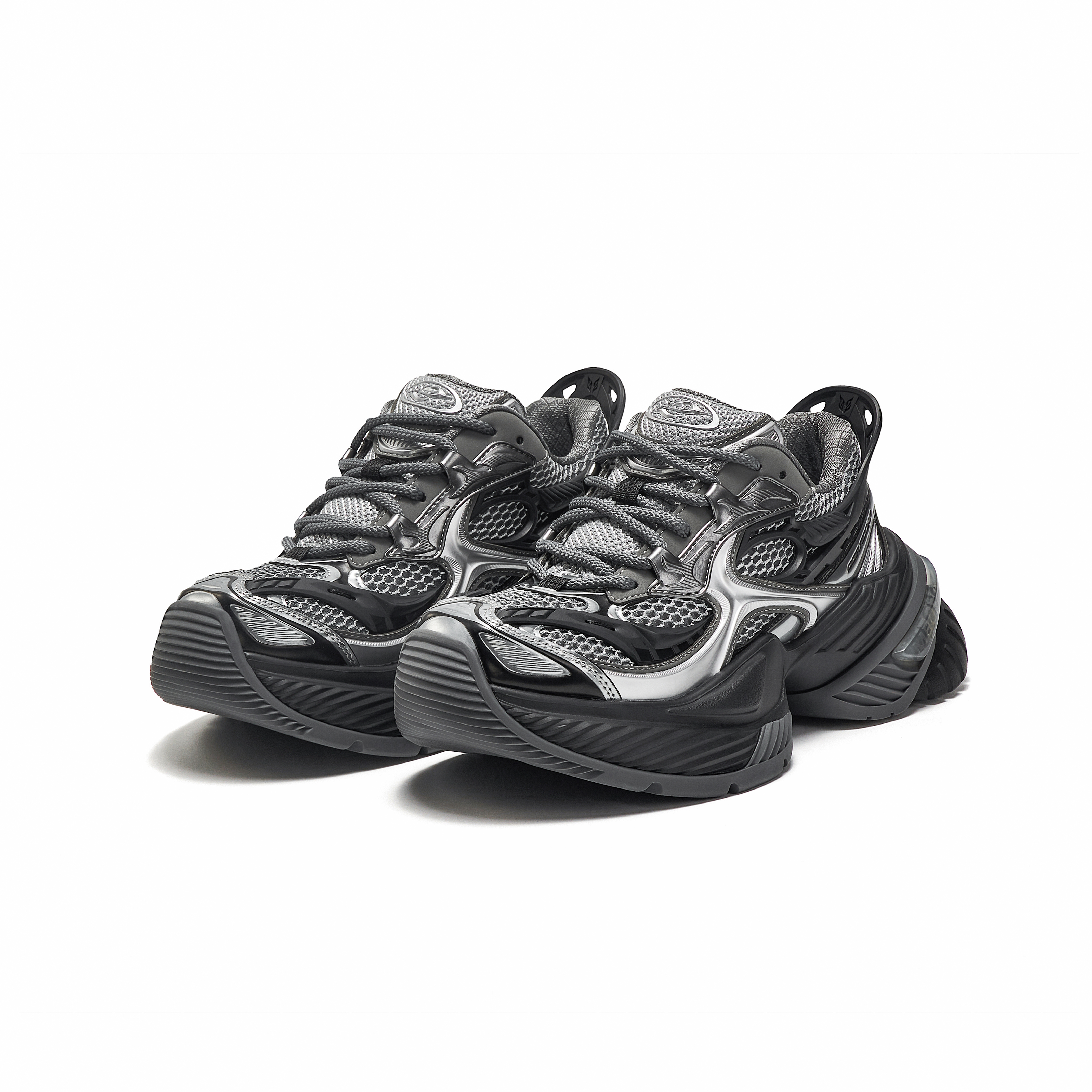 OGR Low top Running Shoes Unisex Deep Iron Black