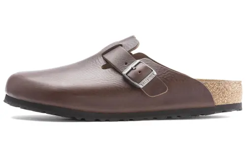 Birkenstock Boston Grip Leather Vintage Roast Brown