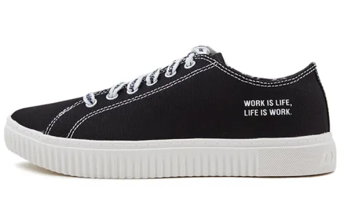 Dickies Canvas Shoes Unisex Low Top Black/White