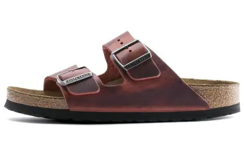Birkenstock Arizona Soft Footbed EVA Abrasion Resistant Slide Slippers Unisex Earth Red