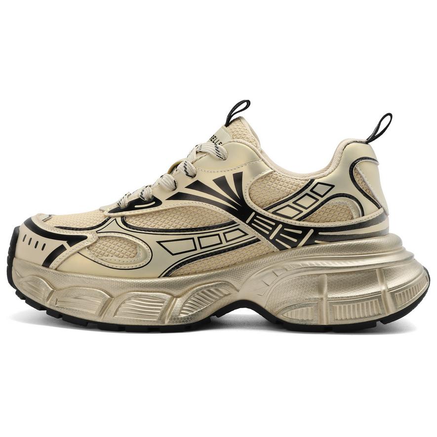 BELLE Fabric Abrasion Resistant Lightweight Wear resistant And Lightweight Low top Chunky Sneakers Women's