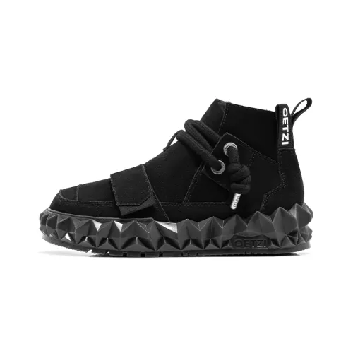 OETZI High top Skateboard Shoes Unisex Black