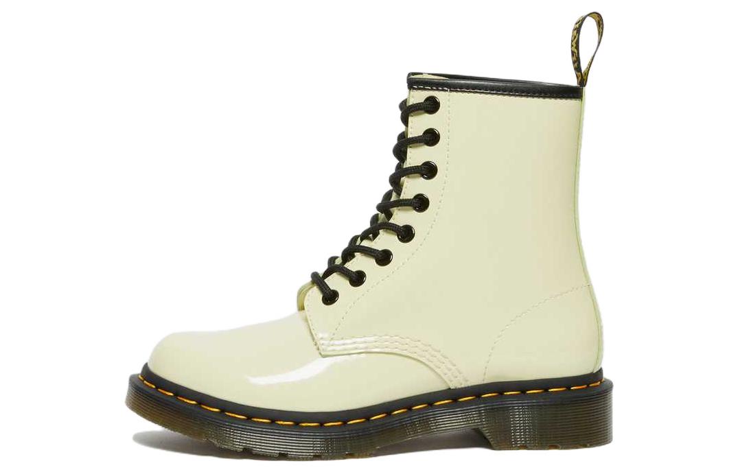 Dr.Martens 1460 Combat Boots Women's Cream Yellow