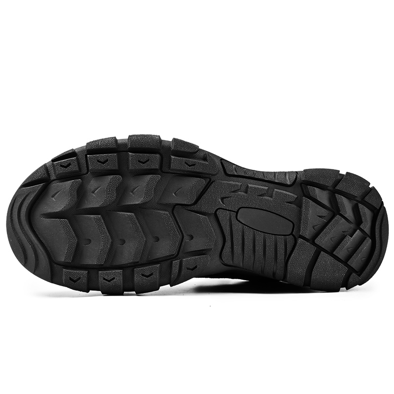 JIGONGYANG Cow Leather Plus Size Fleece Lined Insulated Shoes High top Mountaineering & Hiking Shoes Men’s
