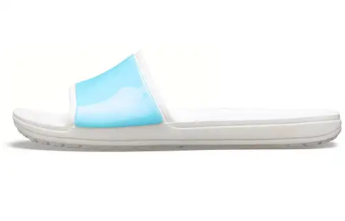 Crocs Sloane Luminous Slide Slippers Women's Ice Blue
