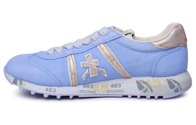 PREMIATA Leather Low top Casual Shoes Women's Purple