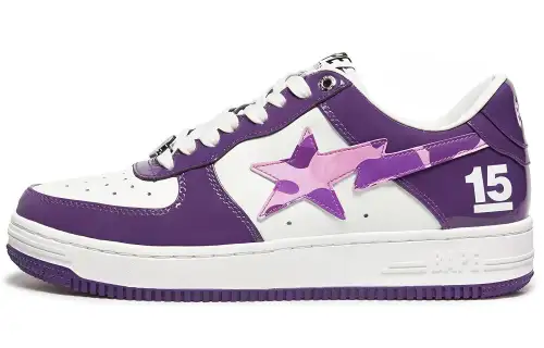 A BATHING APE Bape Sta Taipei 15 Anniversary 'White Purple' Women's