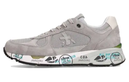 PREMIATA Leather Low top Casual Shoes Men's Gray