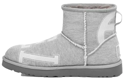 UGG Telfar X UGG Fleece Mini Cozy Snow Boots Unisex Gray
