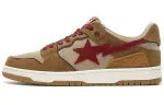 BAPE A BATHING APE Sk8 Sta Wheat Red