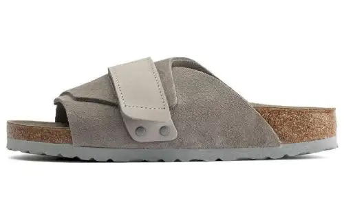 Birkenstock Kyoto Nubuck/Suede Leather Narrow Fit 'Stone Coin'