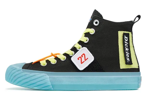 Dickies Canvas Shoes Unisex High Top Jelly Blue