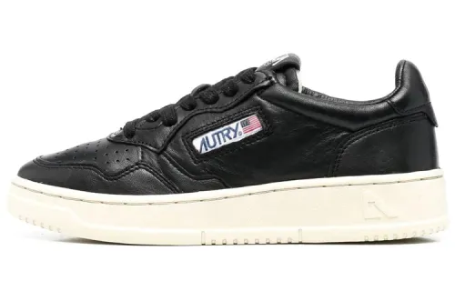 AUTRY Medalist Low Goat Skin 'Black' Women's