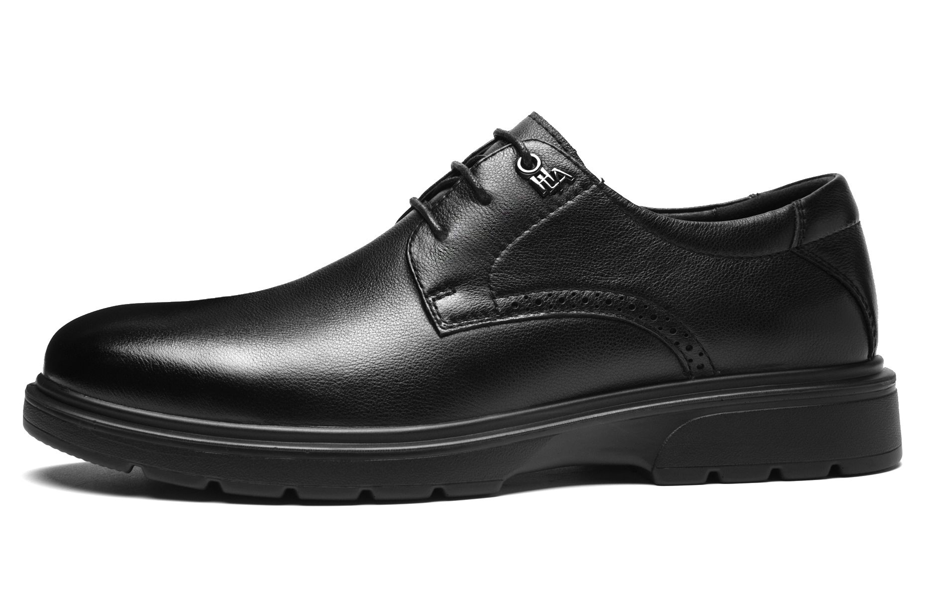 Heilan House HLA cow head leather, comfortable, versatile, wear-resistant, breathable business formal leather shoes, men's black