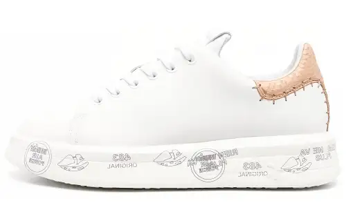 PREMIATA Low top Skateboard Shoes Women's White Brown