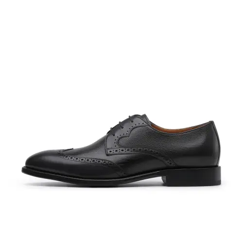Chrisdien Deny Business British Style Cow Leather Dress Shoes Men's Black