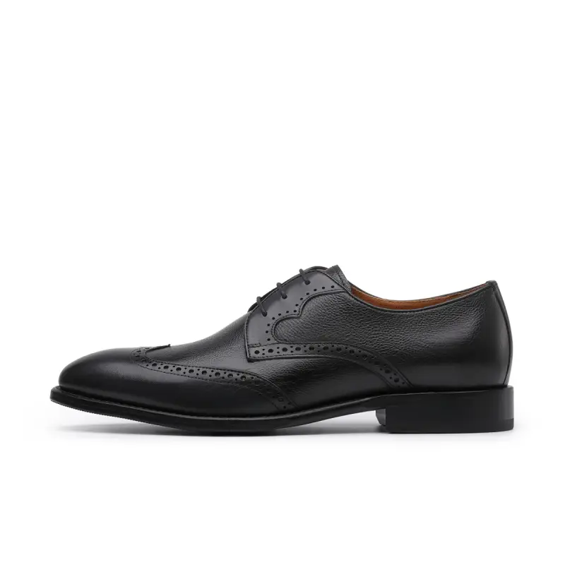 Chrisdien Deny Business British Style Cow Leather Dress Shoes Men's Black