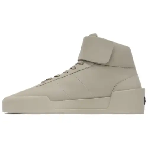 Fear Of God Leather High top Skateboard Shoes Unisex Taupe
