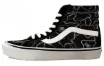 Vans x A BATHING APE SS23 LINE CAMO Sk8 Hi Suede Casual High top Skateboard Shoes Women's Black