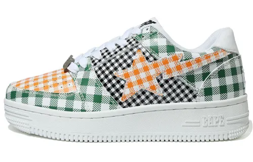 BAPE A BATHING APE Bape Sta Low Gingham Green