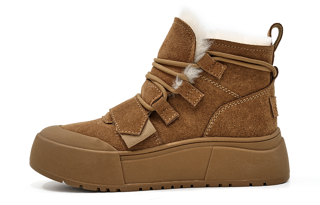 EBLAN Snow Boots Women's Apricot
